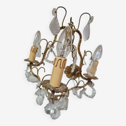 Bronze Baroque Crystal Chandelier