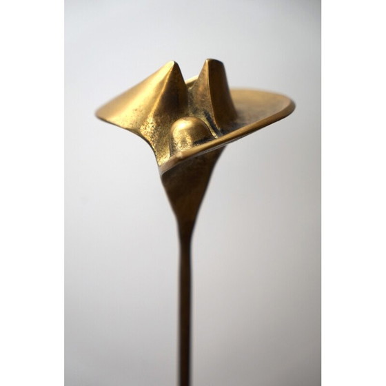 Image 1 of Pair of vintage gilded bronze candlesticks, 1960