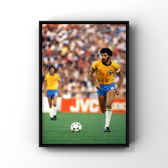 Image 1 of Fine Art Print World Cup 1982, Brazilian Footballer, Socrates,