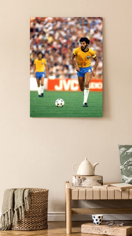 Image 1 of Fine Art Print World Cup 1982, Brazilian Footballer, Socrates,