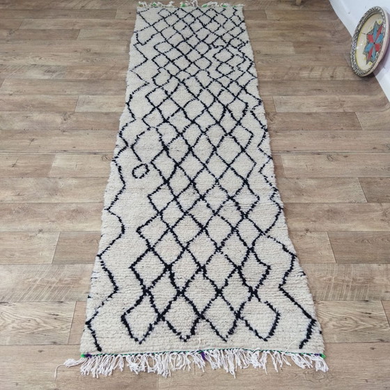 Image 1 of Moroccan Berber Hallway Runner Rug - Tapis Marocain Berbère Pour Couloir