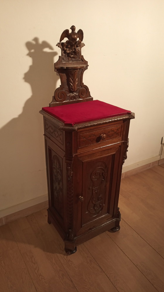 Image 1 of Walnut Nightstands, 19Th Century, Italy, Late 19Th Century, Set Of 2