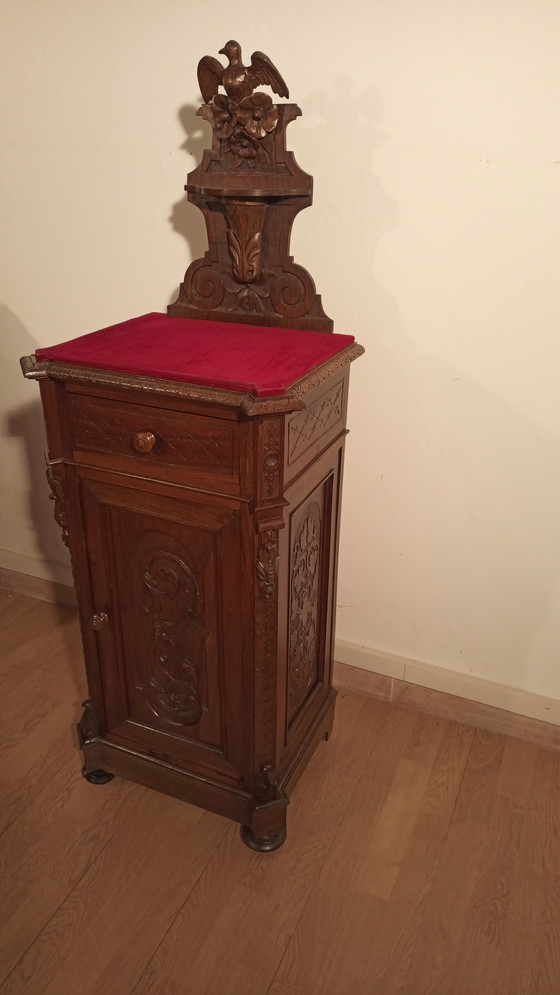 Image 1 of Walnut Nightstands, 19Th Century, Italy, Late 19Th Century, Set Of 2