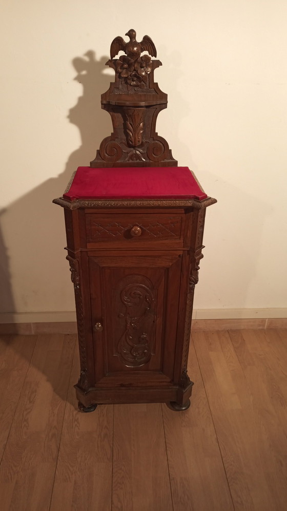 Image 1 of Walnut Nightstands, 19Th Century, Italy, Late 19Th Century, Set Of 2