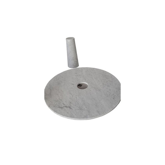 Image 1 of Vintage table in white Carrara marble model Eros, Italy 1970