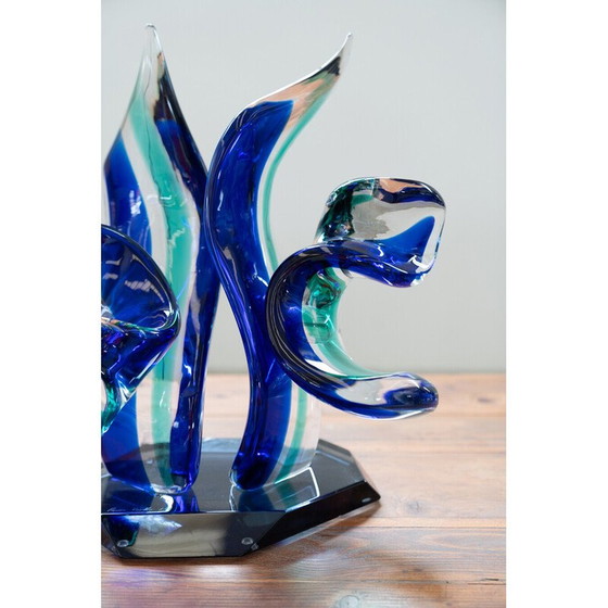 Image 1 of Vintage light blue Murano glass sculpture, Italy 1970