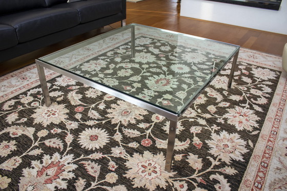 Image 1 of Metaform Coffee Table With Stainless Steel And Glass