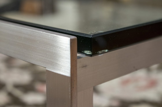 Image 1 of Metaform Coffee Table With Stainless Steel And Glass