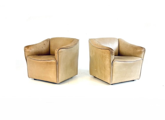 Image 1 of Set Of 2 Leather Cockpit Armchairs