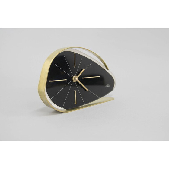 Image 1 of Orologio da tavolo vintage in ottone di Chronotechna Sternberk, Cecoslovacchia 1960