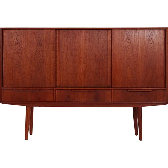 Image 1 of Scandinavian vintage teak highboard, 1970