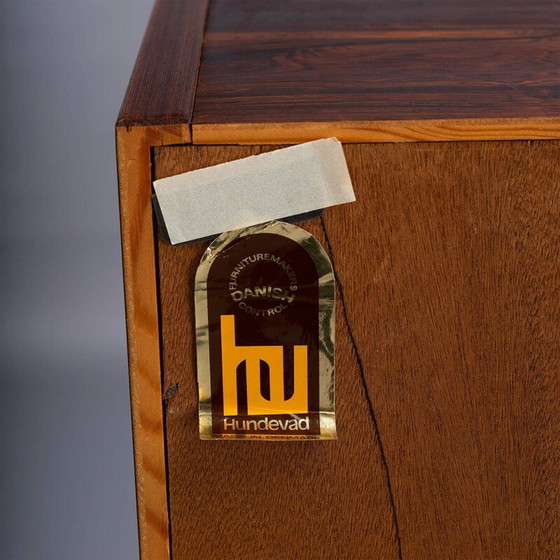 Image 1 of Vintage rosewood bookcase by Hundevad and Co, Denmark 1960