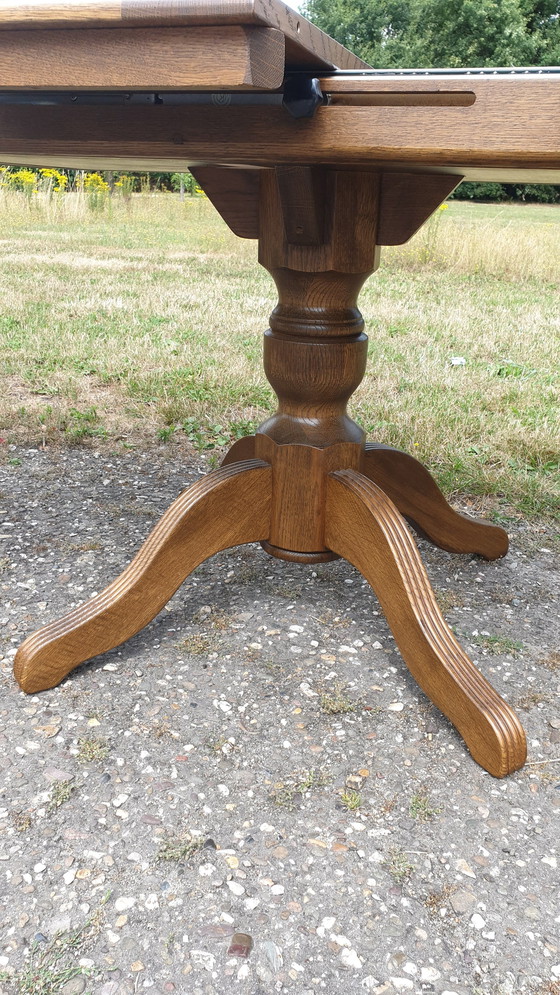 Image 1 of Art Nouveau Bannnink Dining Room Table Extendable