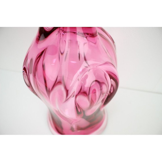 Image 1 of Vintage glass vase by Josef Hospodka for Chribska Glassworks, Czechoslovakia 1960