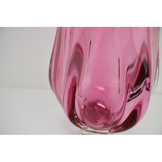 Image 1 of Vintage glass vase by Josef Hospodka for Chribska Glassworks, Czechoslovakia 1960