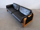 Divano vintage a 3 posti in teak, stile danese di metà secolo 