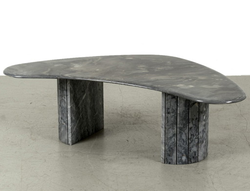 Vintage marble boomerang coffee table