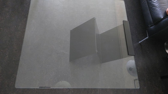 Image 1 of Black Design Coffee Table Of Glass And Steel