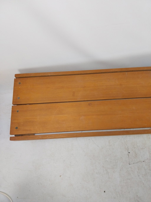 1 X Pine Slatted Bench By Radstad And Relling 1960'S.