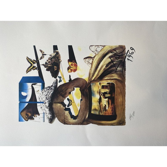 Image 1 of Vintage lithograph by Salvador Dali, Normandy 1969s