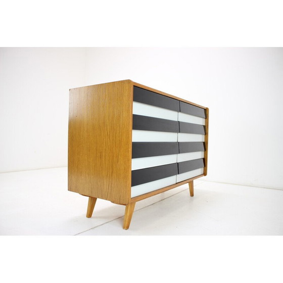 Image 1 of Vintage oak and plastic chest of drawers by Jiří Jiroutek, Czechoslovakia 1960