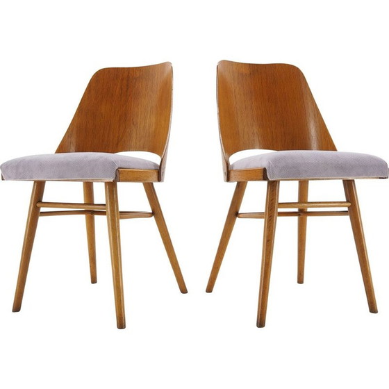 Image 1 of Pair of vintage Dining Chairs, Ton, Designed by Oswald Haerdtl, 1950s