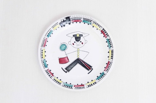 Assiette pour enfants Rorstrand Tuff Tuff par Marianne Westman