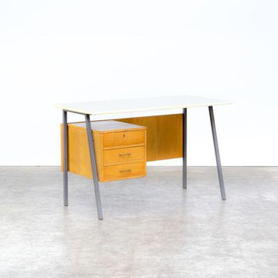 Image 1 of Writing table made of metal and wood