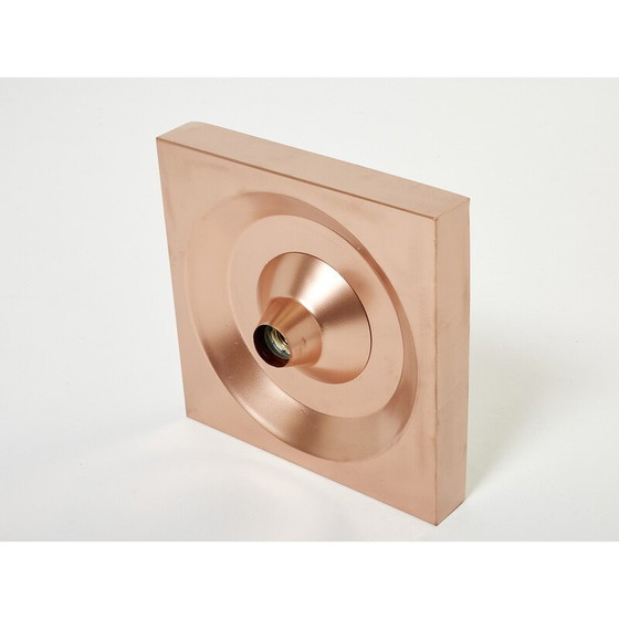 Image 1 of Set of 9 vintage copper wall lamp by Klaus Hempel for Kaiser Leuchten, Germany 1970