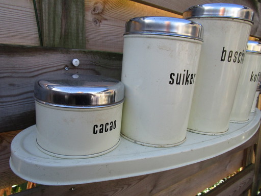 Complete Brabantia Rack With Stock Canisters.