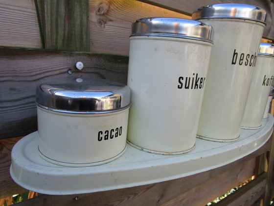 Image 1 of Complete Brabantia Rack With Stock Canisters.