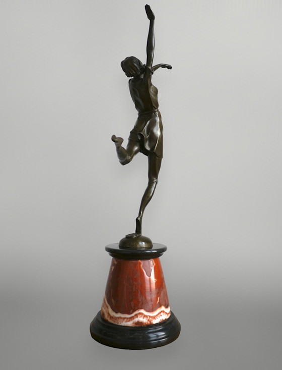 Image 1 of Bruno Zach Bronze Sculpture ''Dancing Woman''