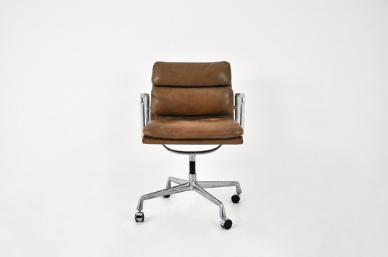 Image 1 of Leather Soft Pad Chair By Charles And Ray Eames For Herman Miller, 1970S