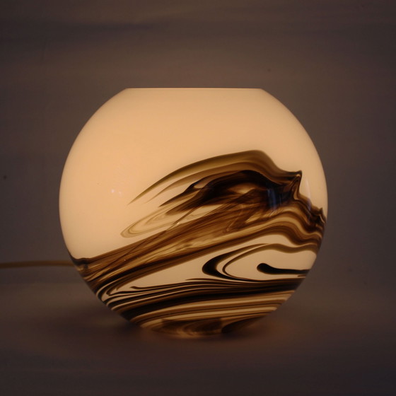 Image 1 of Vintage Hand-Blown Glass Table Lamp By Brilliant