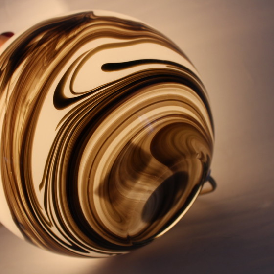 Image 1 of Vintage Hand-Blown Glass Table Lamp By Brilliant