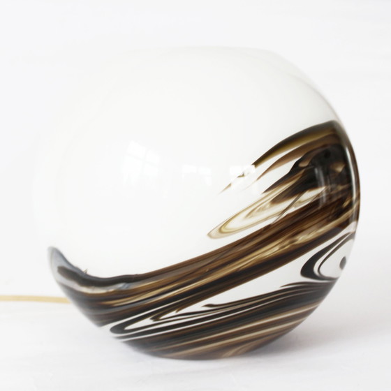 Image 1 of Vintage Hand-Blown Glass Table Lamp By Brilliant