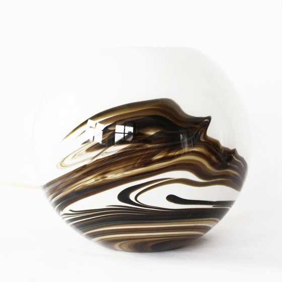 Image 1 of Vintage Hand-Blown Glass Table Lamp By Brilliant