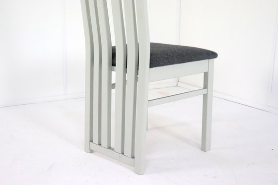 Image 1 of Set Of 4 Eighties Chairs 'Meern' Vintage New Upholstery