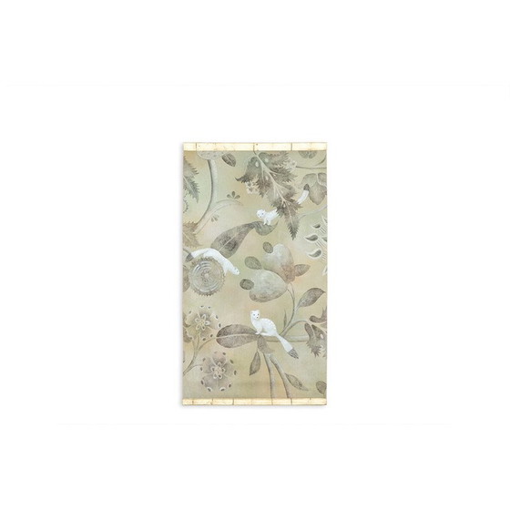 Image 1 of Vintage rug representing ermines, France