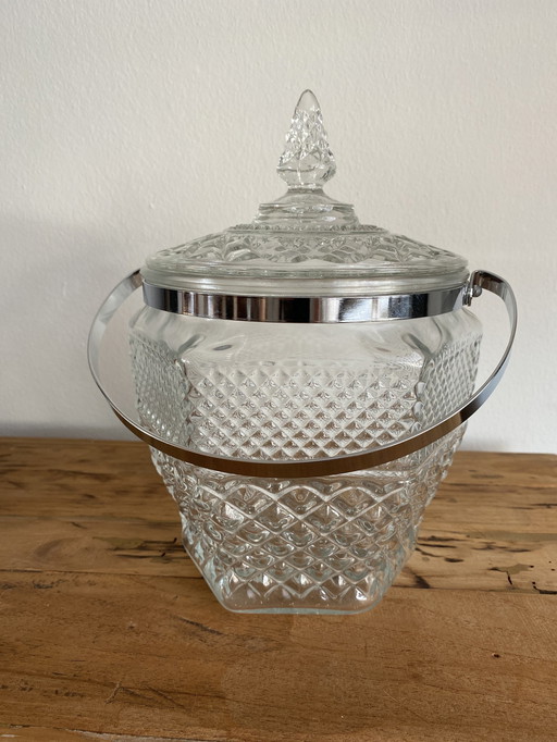 Anchor Hocking Wexton Crystal Ice Bucket