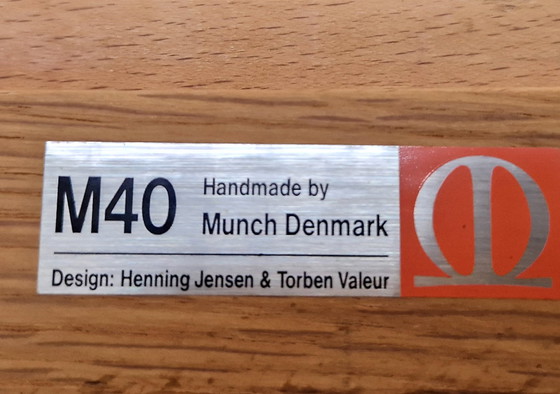 Image 1 of 3x Henning Jensen & Torben Valeur Munch Møbler M40 chairs