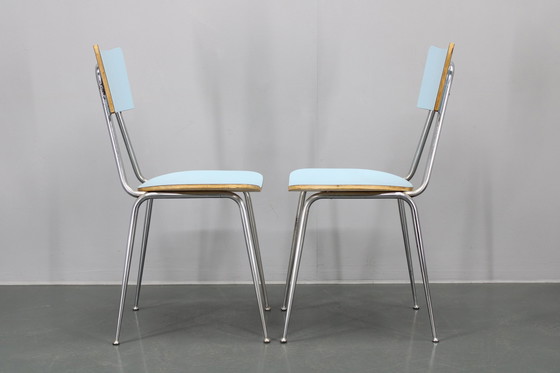 Image 1 of 1970S Set Of Five Dining Chairs  ,Italy 