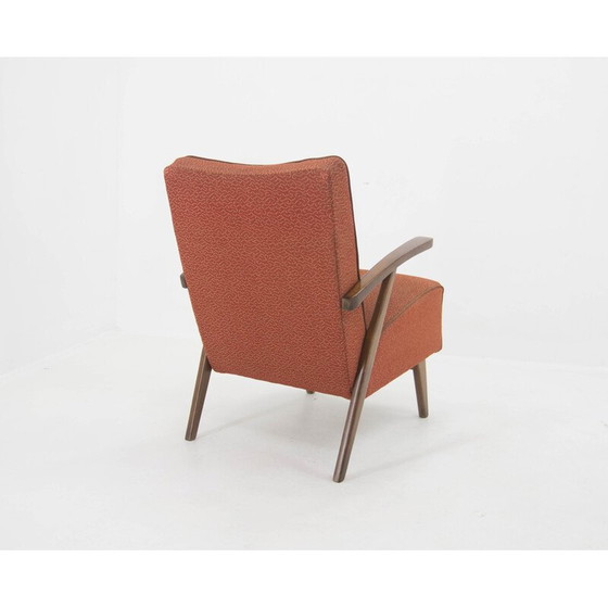 Image 1 of Vintage red armchair, Czechoslovakia 1960