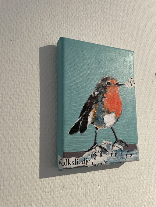 Painting Of A Robin