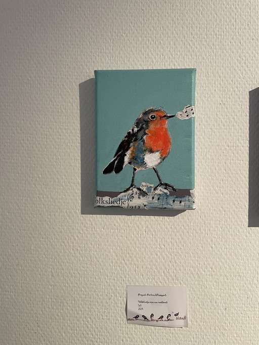 Painting Of A Robin