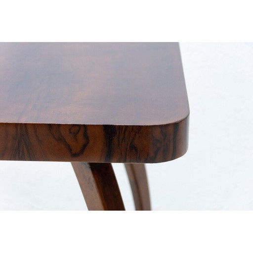 Vintage walnut Spider coffee table H 259 by Jindřich Halabala, Czechoslovakia 1950s