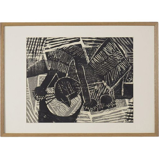 Modern vintage graphic by Vide Jansson and Träsnitt, 1960