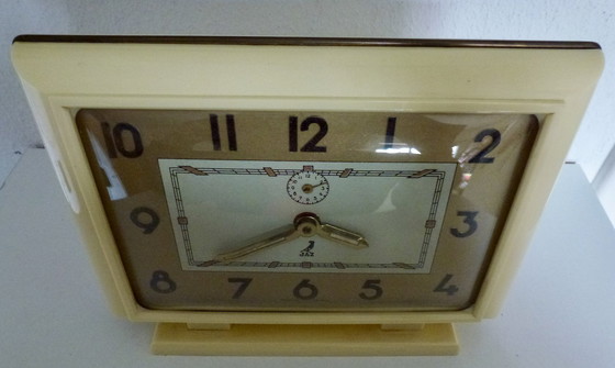 Image 1 of Art Deco Clock (Alarm Clock), Brand Jaz - France, 1920s-1930s.