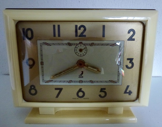 Image 1 of Art Deco Clock (Alarm Clock), Brand Jaz - France, 1920s-1930s.