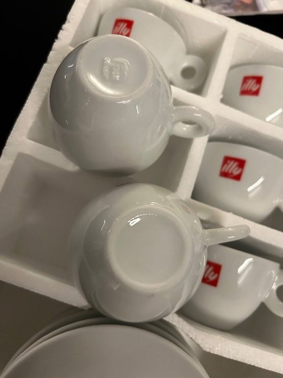 Image 1 of 6X Illy Espresso Cups And Saucers